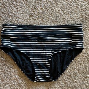 Elegant Striped Women's Bikini Bottom